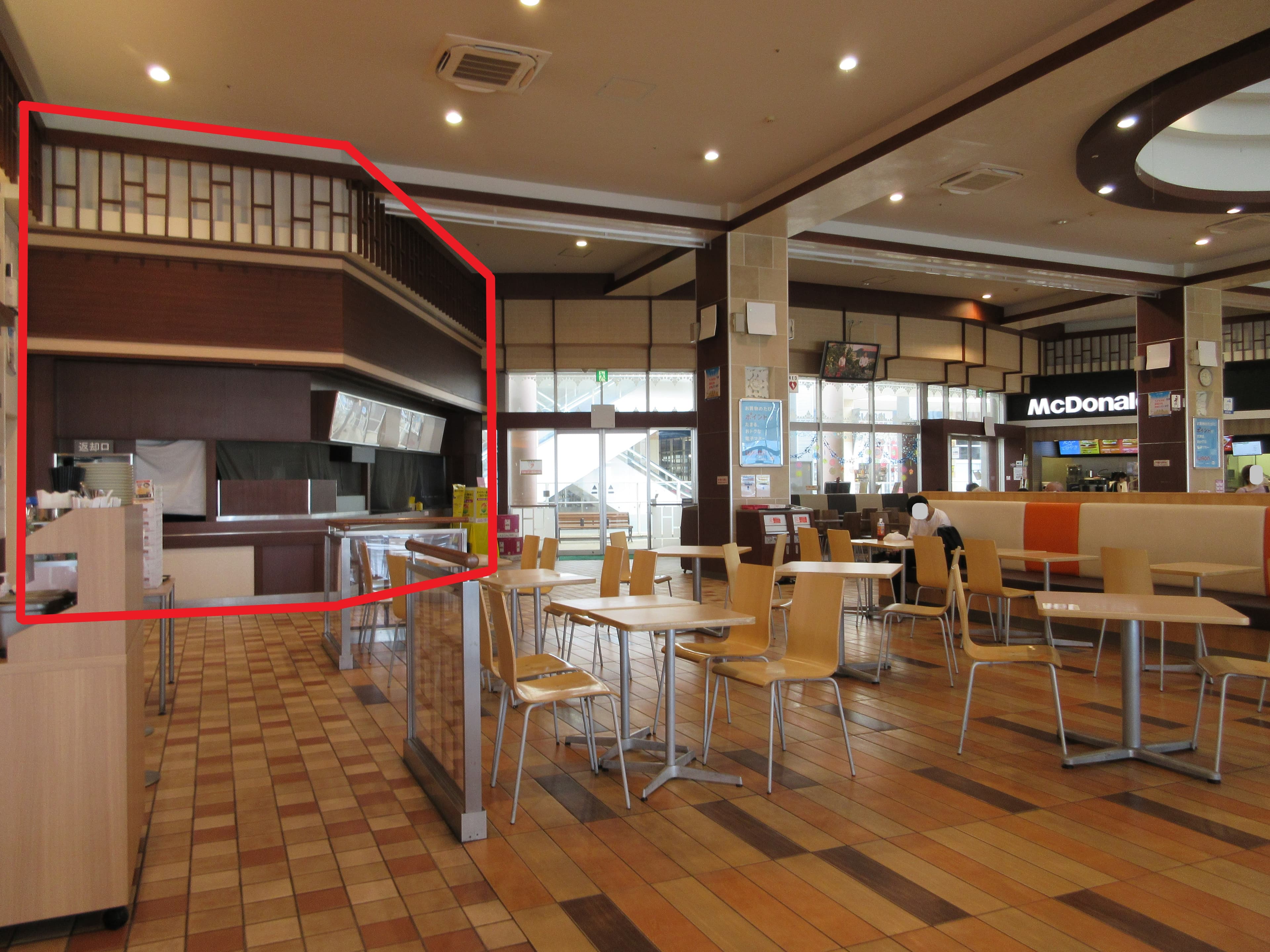 防府F-005:18.07坪 飲食:フードコート(洋食、中華、焼き物、クレープ、アイス)