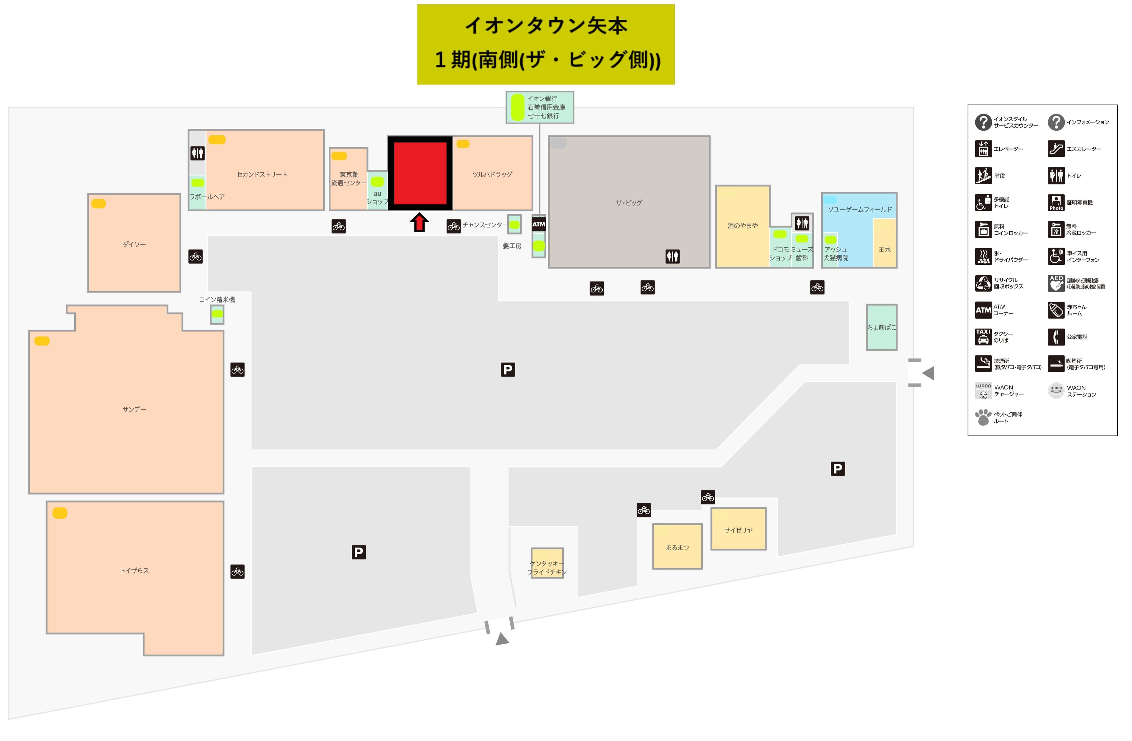矢本1期E棟:200.01坪 物販(衣料、雑貨、食品、携帯、リサイクル)、サービスの図面・フロアマップ