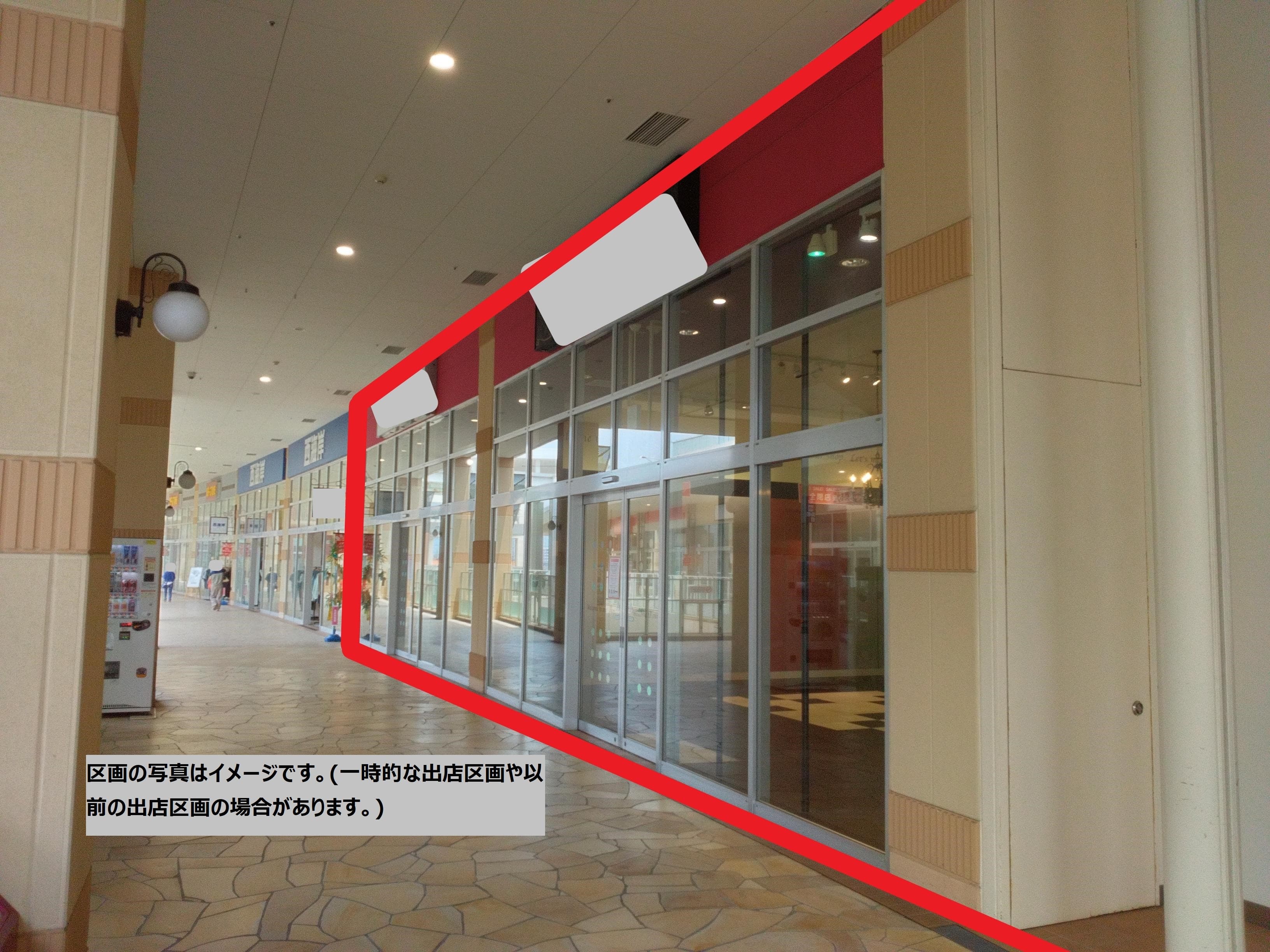 防府206:132.75坪 物販(アパレル、雑貨、ホビーなど)、 サービスは応相談の図面・フロアマップ1