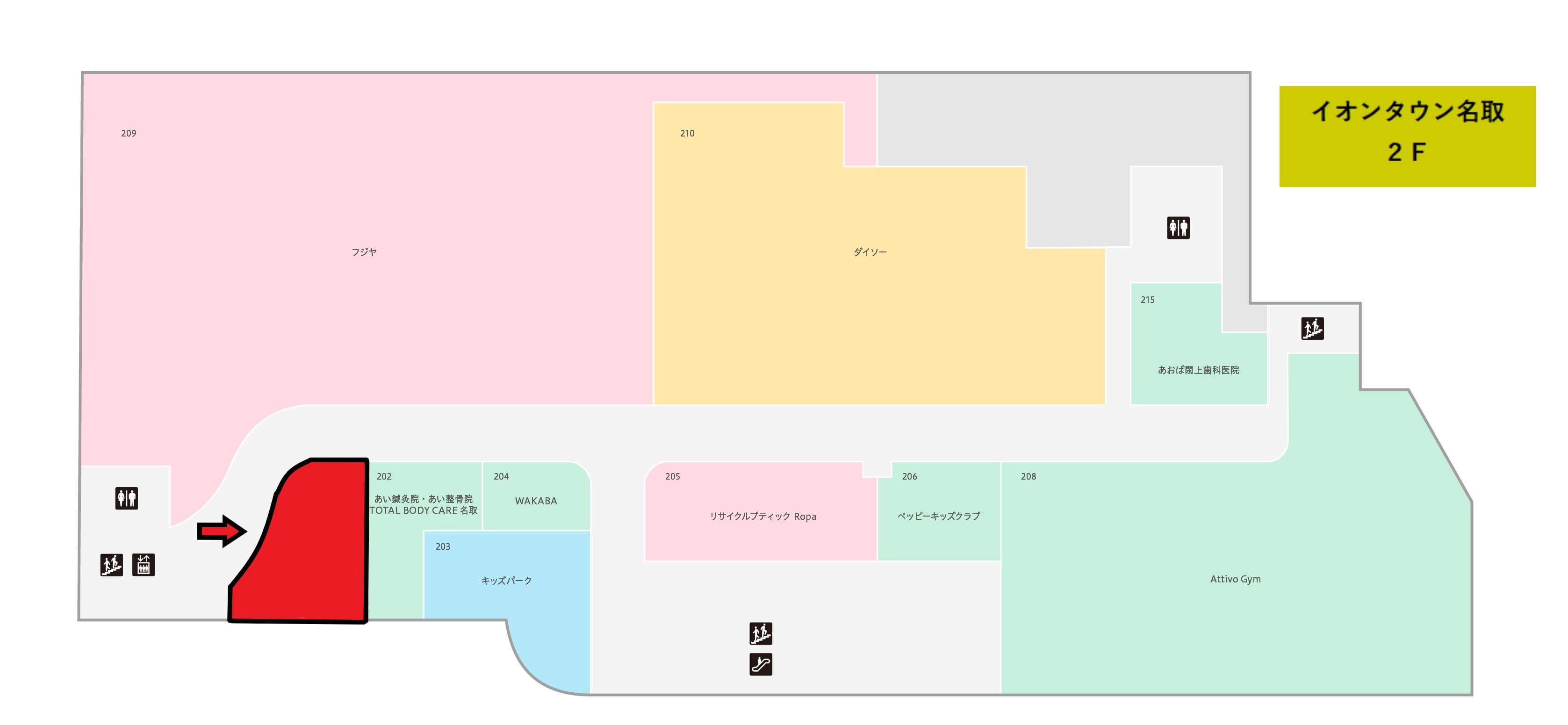 名取201:32.02坪 サービス(美容室・教室)の図面・フロアマップ
