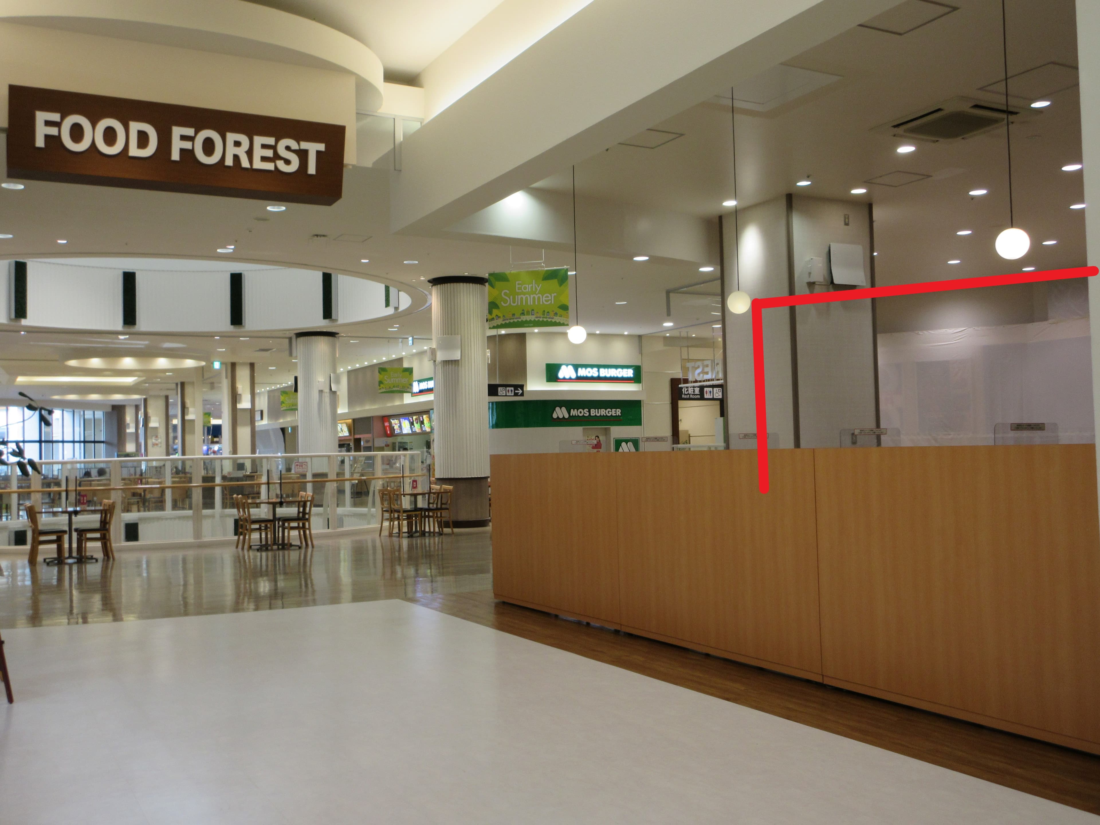 仙台泉大沢247:8.60坪 飲食:フードコート(クレープ類・蕎麦・ちゃんぽん・丼ものなど)1