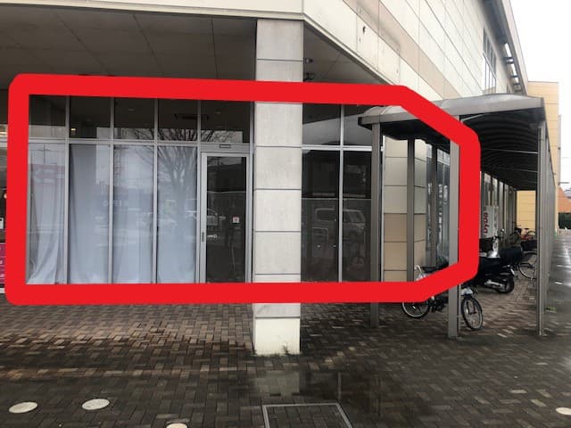 佐野107:55.75坪 物販(コスメ、雑貨、衣料、眼鏡、携帯販売・ドラッグストア、着物販売)、サービス(ヨガ、旅行代理店、写真スタジオ)、軽飲食(カフェ)の図面・フロアマップ1