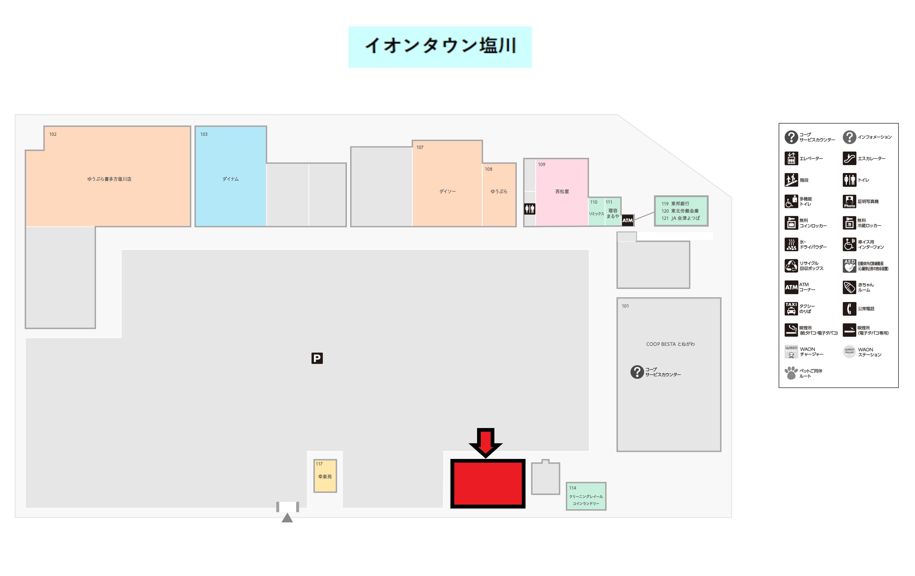 塩川J棟:200.10坪 物販 、サービス、アミューズ2