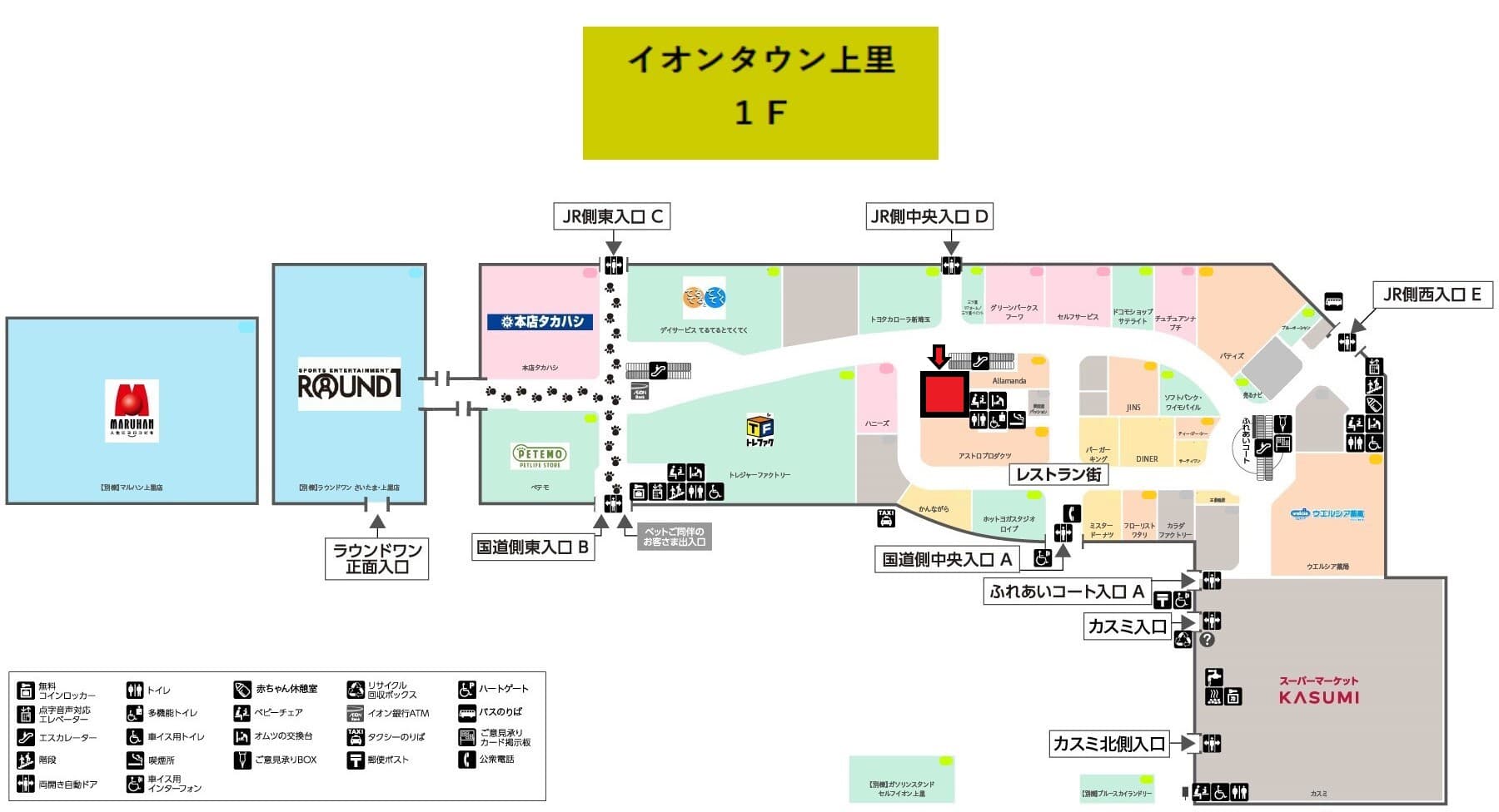 上里119:39.61坪 物販(レディスアパレル、雑貨)の図面・フロアマップ