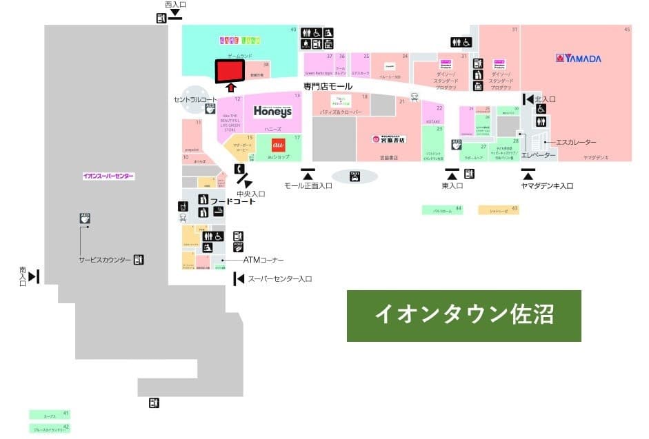 佐沼147:43.98坪 物販 、サービスの図面・フロアマップ