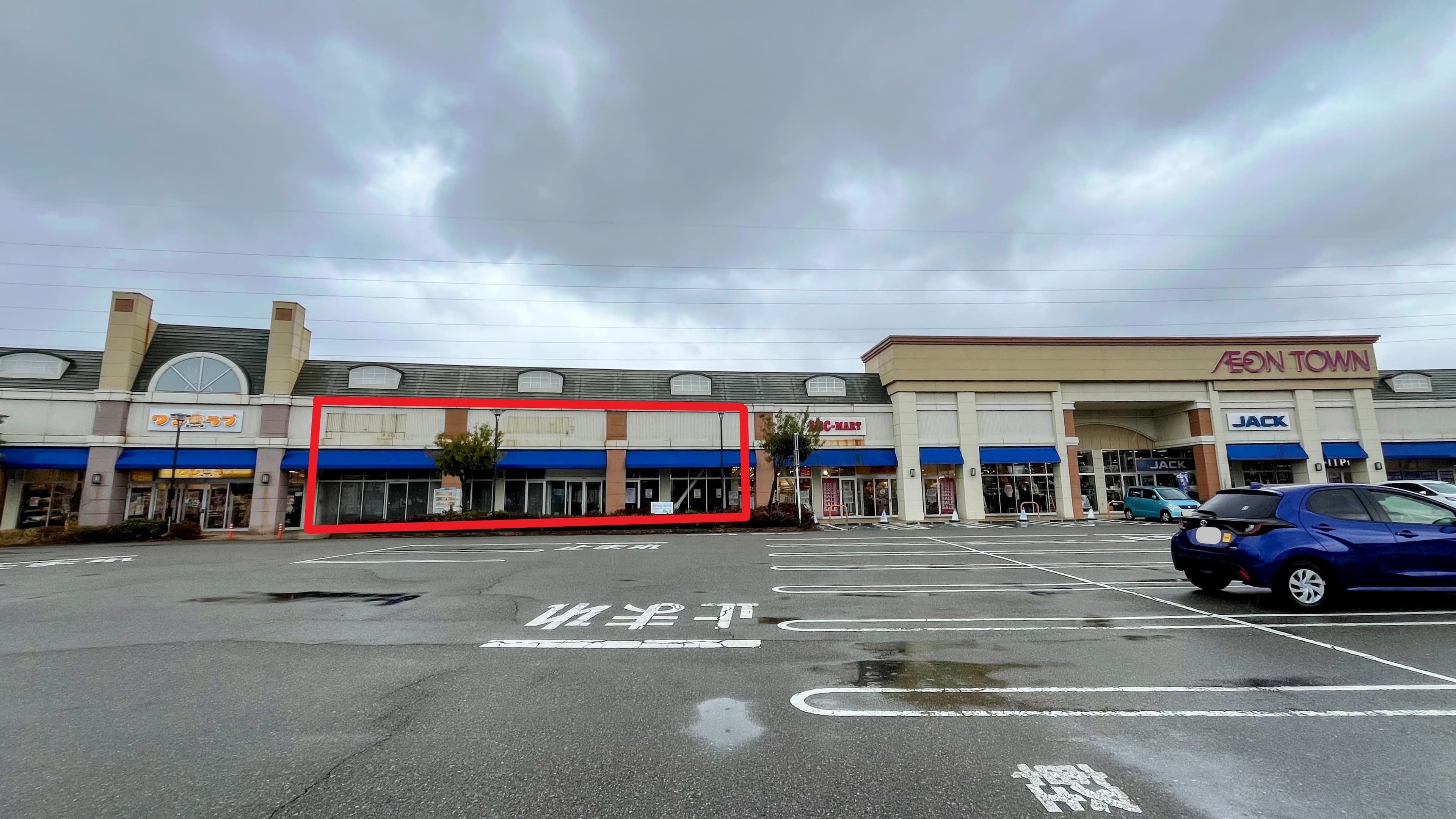 金沢示野D-02:218.09坪 物販:衣料(メンズ、レディース、キッズ)、家具、雑貨、書籍・本、サービス:塾、事務所の図面・フロアマップ1