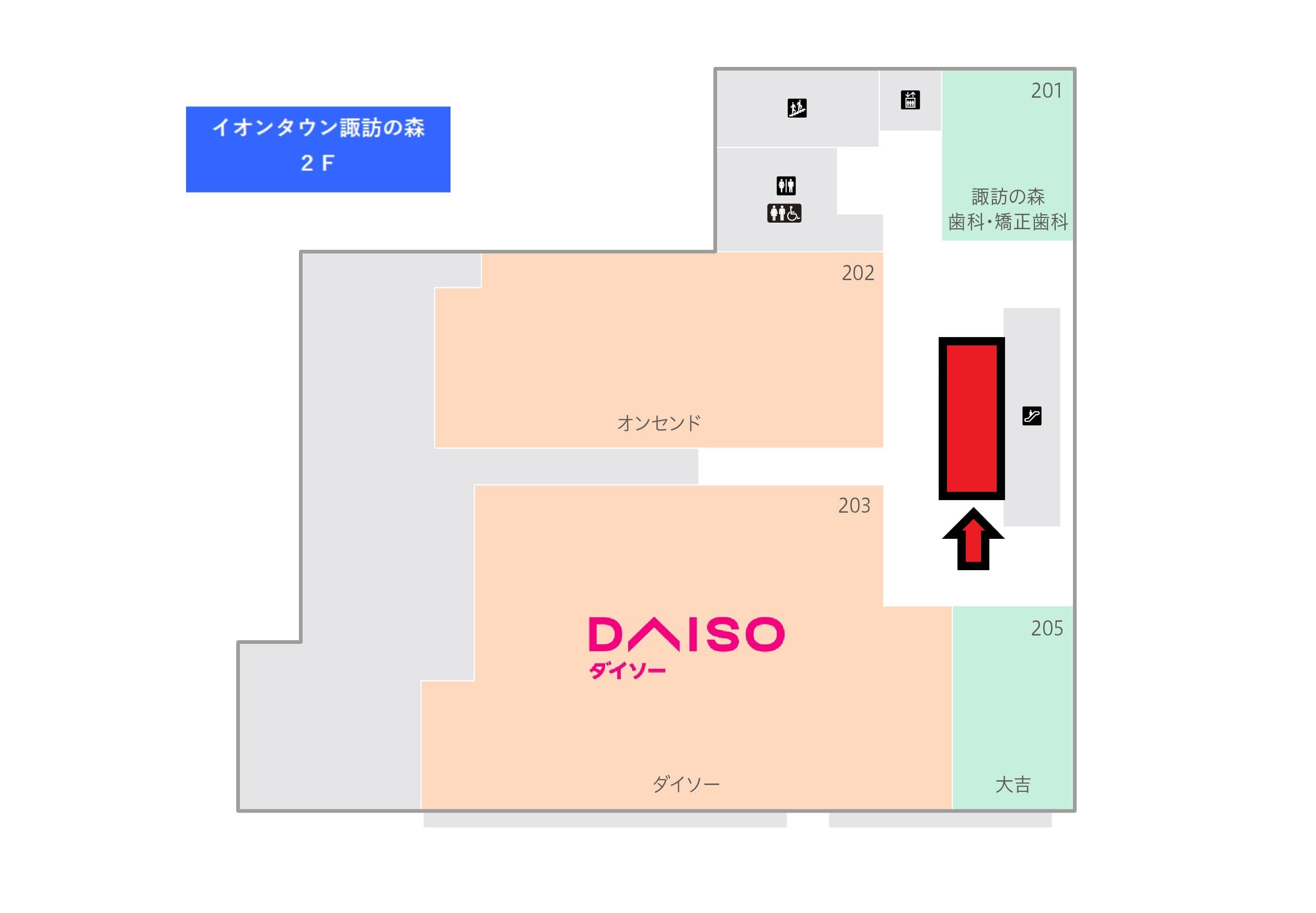諏訪の森204:8.35坪 サービス(保険・SIM系・携帯・相談提案)の図面・フロアマップ