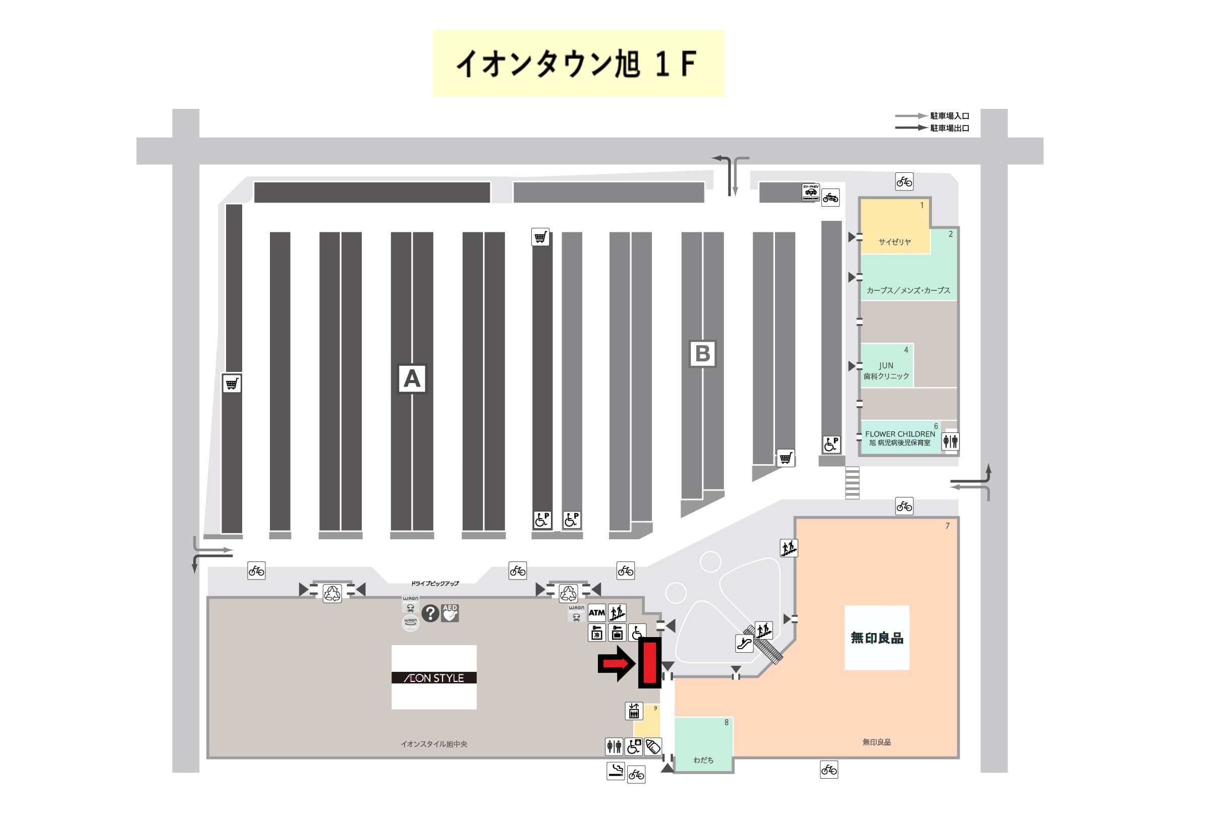 旭102:14.53坪 食品、食物販(菓子等)の図面・フロアマップ