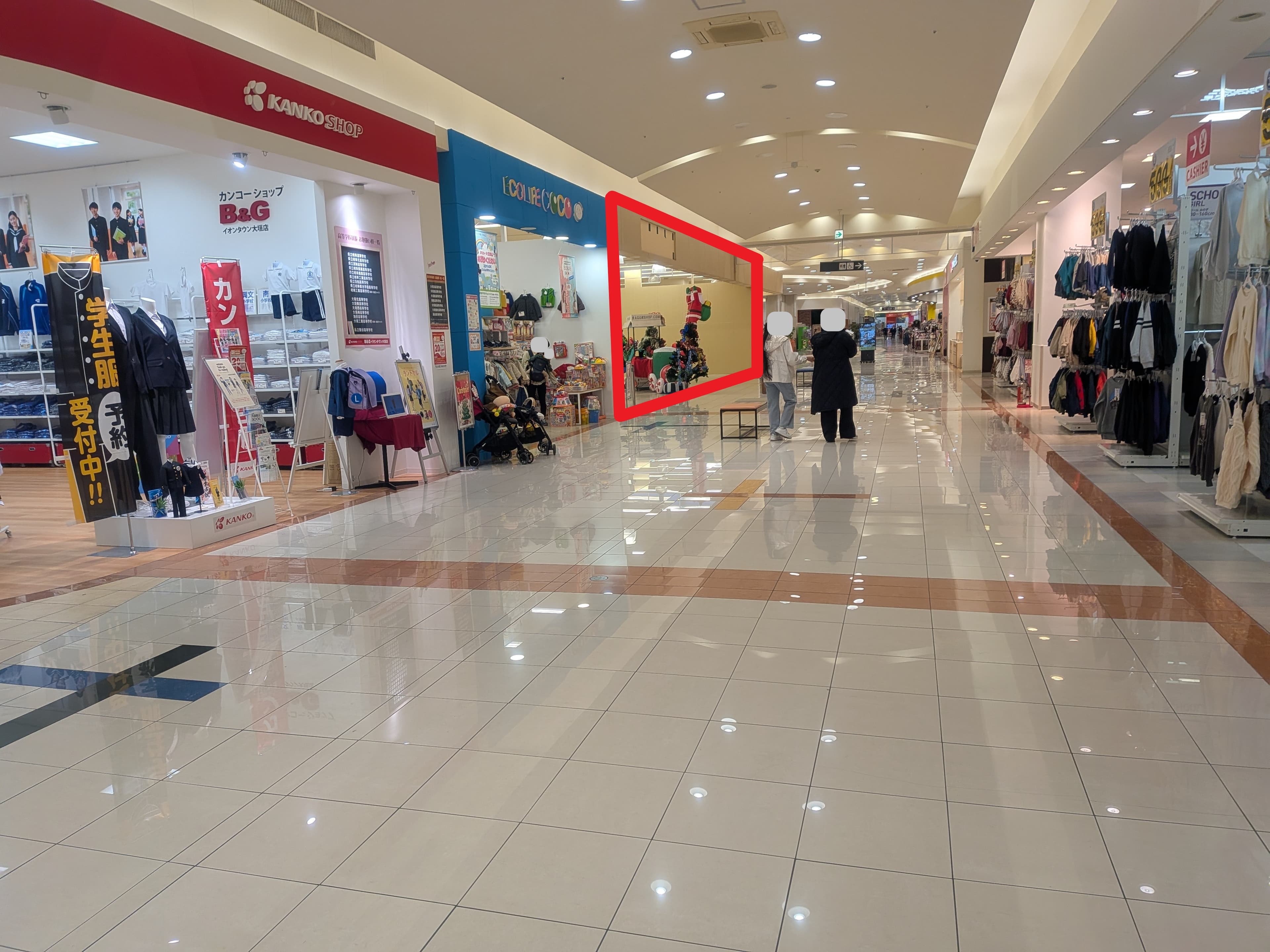 大垣220-2:70.0坪 物販(衣料(メンズ、レディース、キッズ)、靴、携帯、雑貨、おもちゃ、文具)1