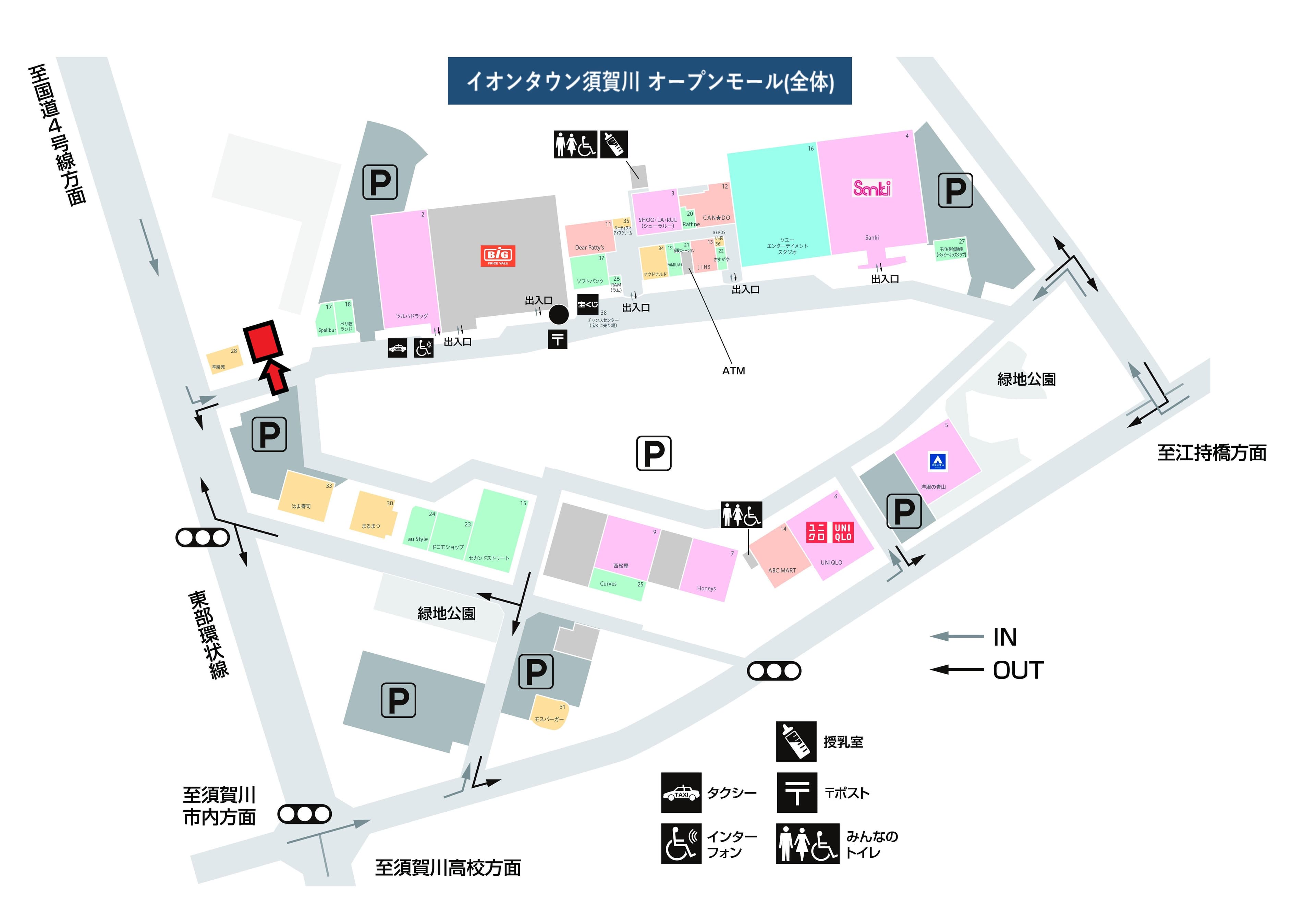 須賀川H-02:55.21坪 飲食、サービス(ピラティス)の図面・フロアマップ