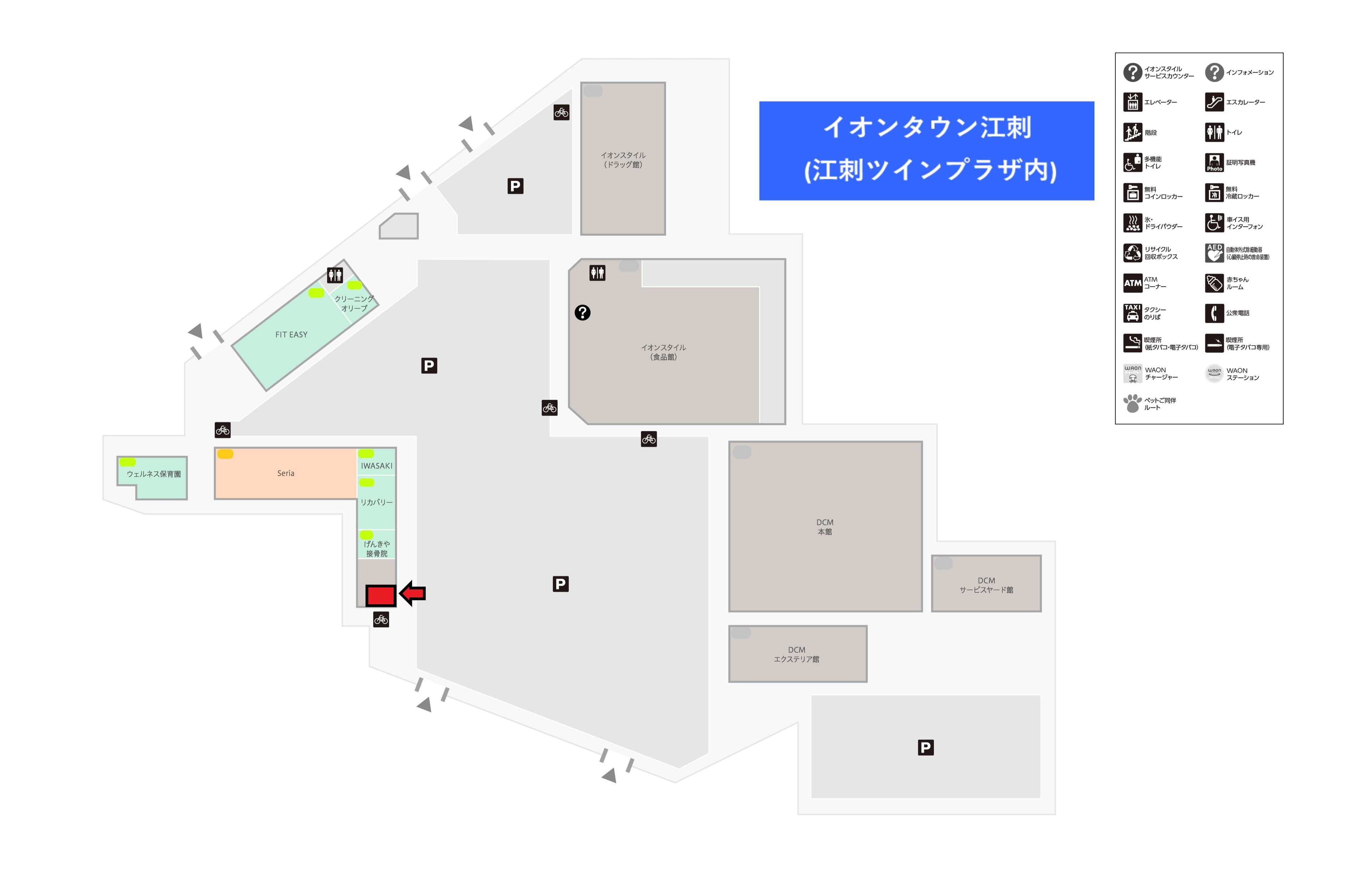 江刺E5-B:17.11坪 物販(靴、衣料(メンズ、レディース、キッズ)、携帯・・・) 、サービス(塾・・・) 、食物販、食品(和菓子、洋菓子、食パン・・・)2