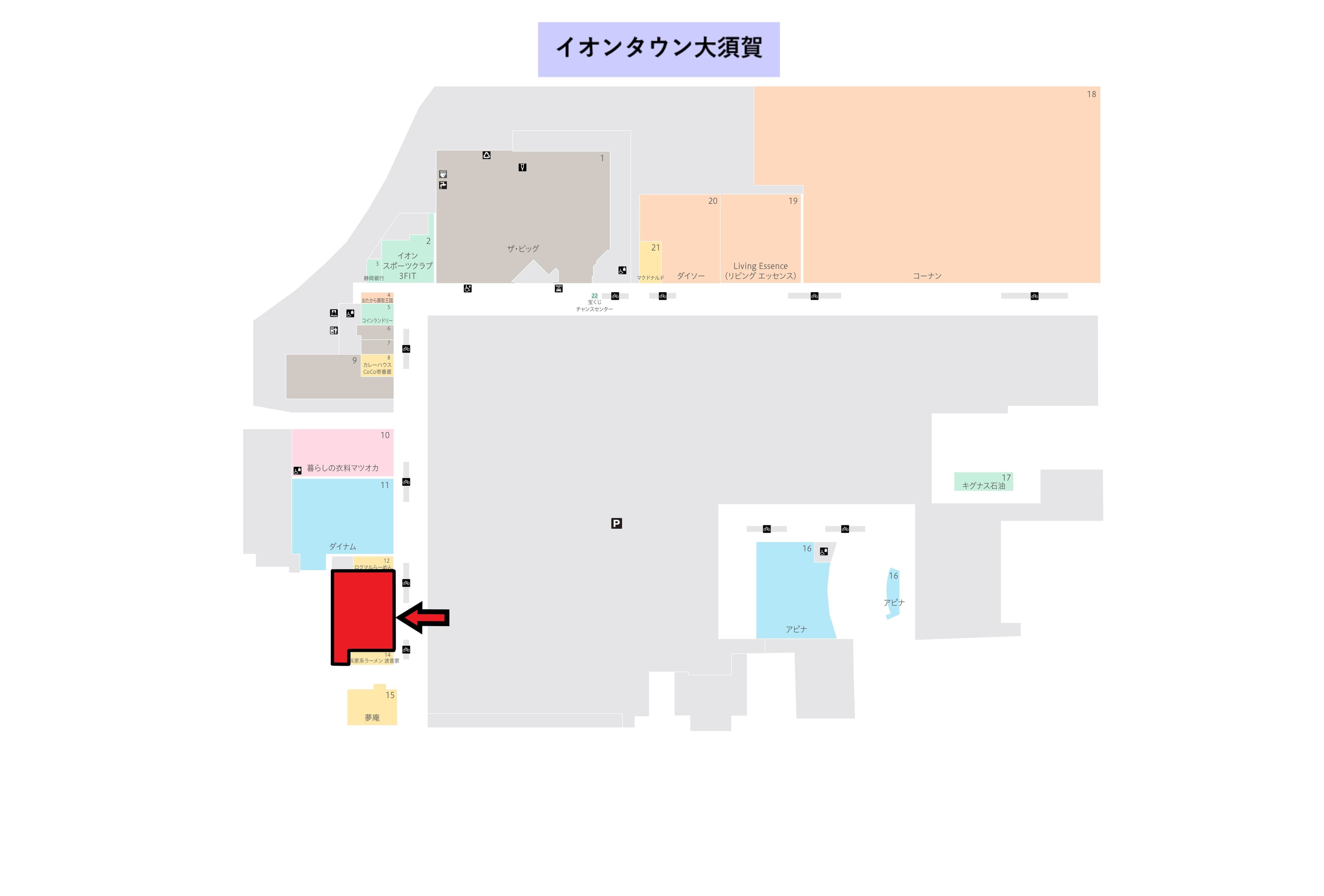 大須賀:217.43坪 物販(靴、衣料(メンズ、レディース、キッズ))、 クリニック等の図面・フロアマップ