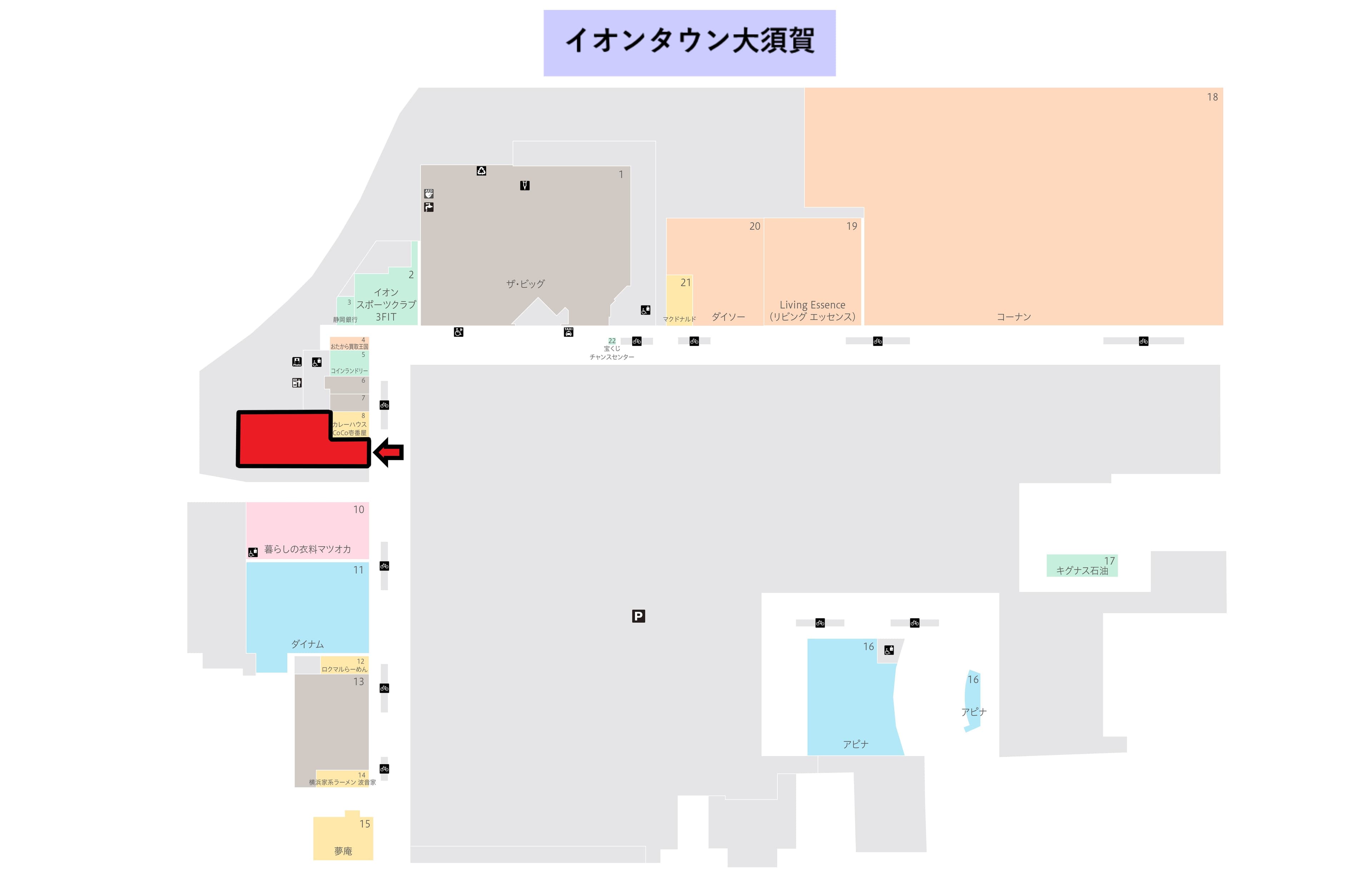 ★大須賀:144.47坪 物販(靴、衣料(メンズ、レディース、キッズ))の図面・フロアマップ