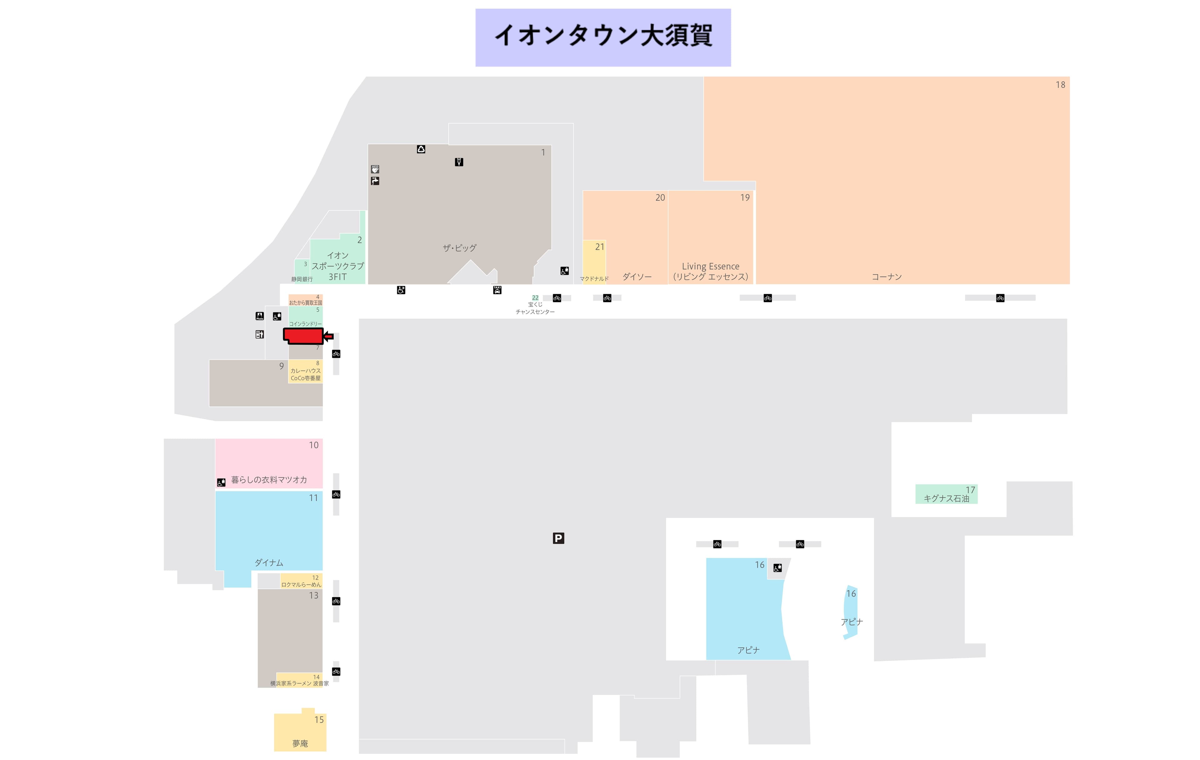 ★大須賀:22.14坪 サービス(美容院、ヘアカット、教室)の図面・フロアマップ