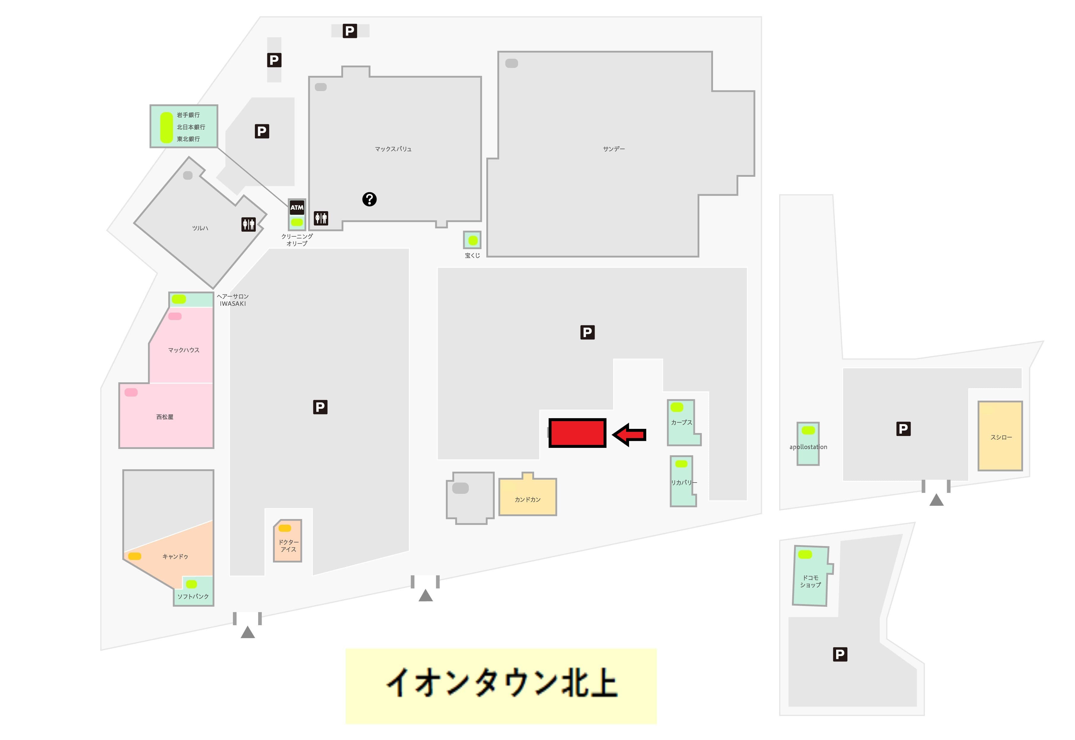 北上I101:54.11坪 飲食(カフェ、中華、和食・・・)の図面・フロアマップ