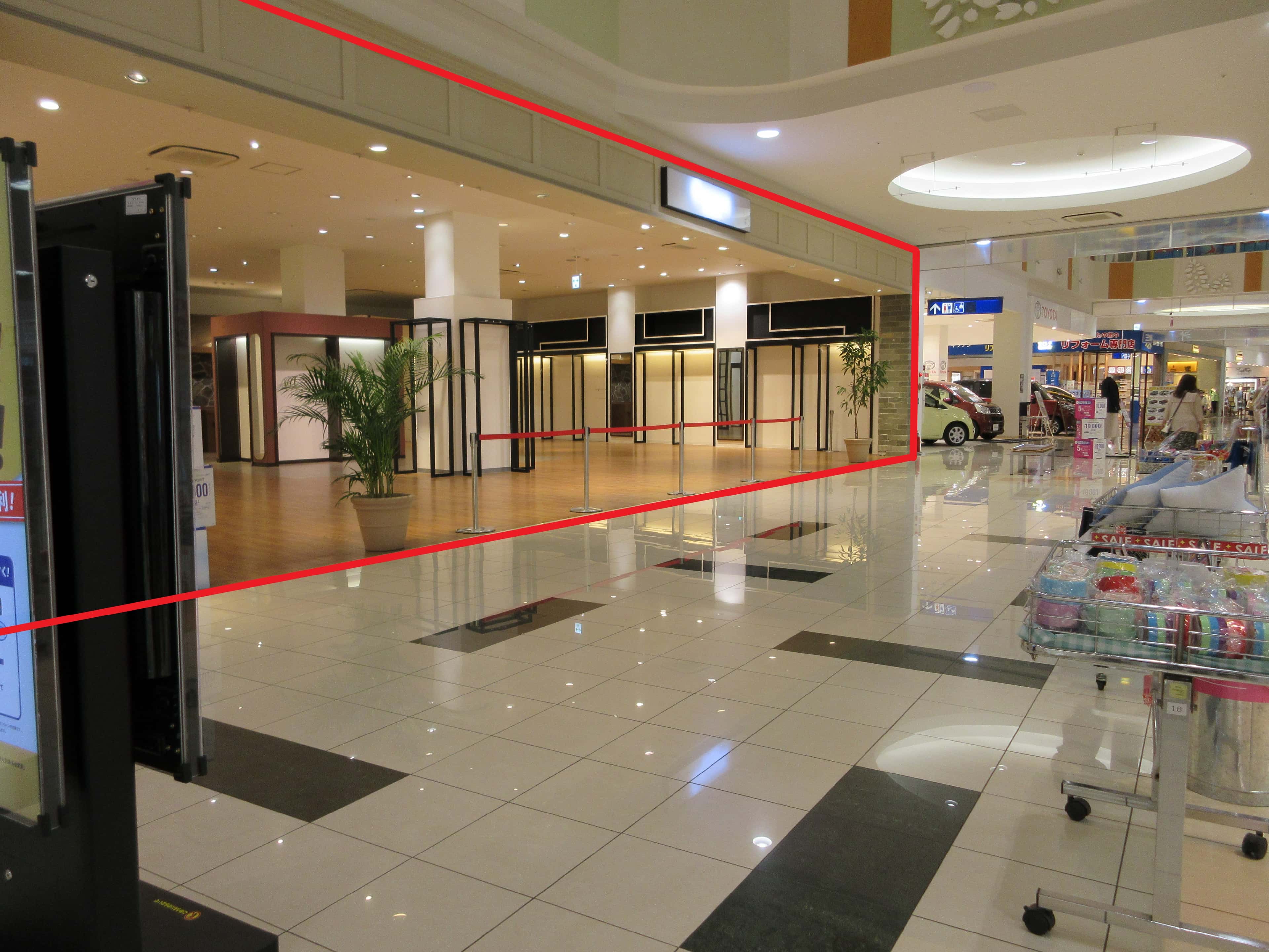 上里131:100.90坪 物販(ファッション、雑貨、キッズ等、その他応相談可)